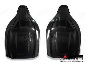 Audi RS3 Seat Cover Shell - Carbon Fiber w/ Orange Candy Accent